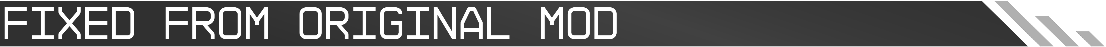 Fixed from Original Mod