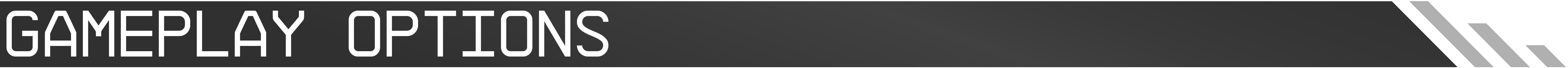 GamePlay Options