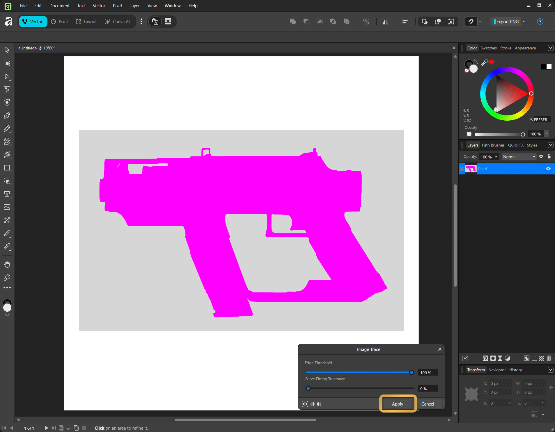 Trace Settings