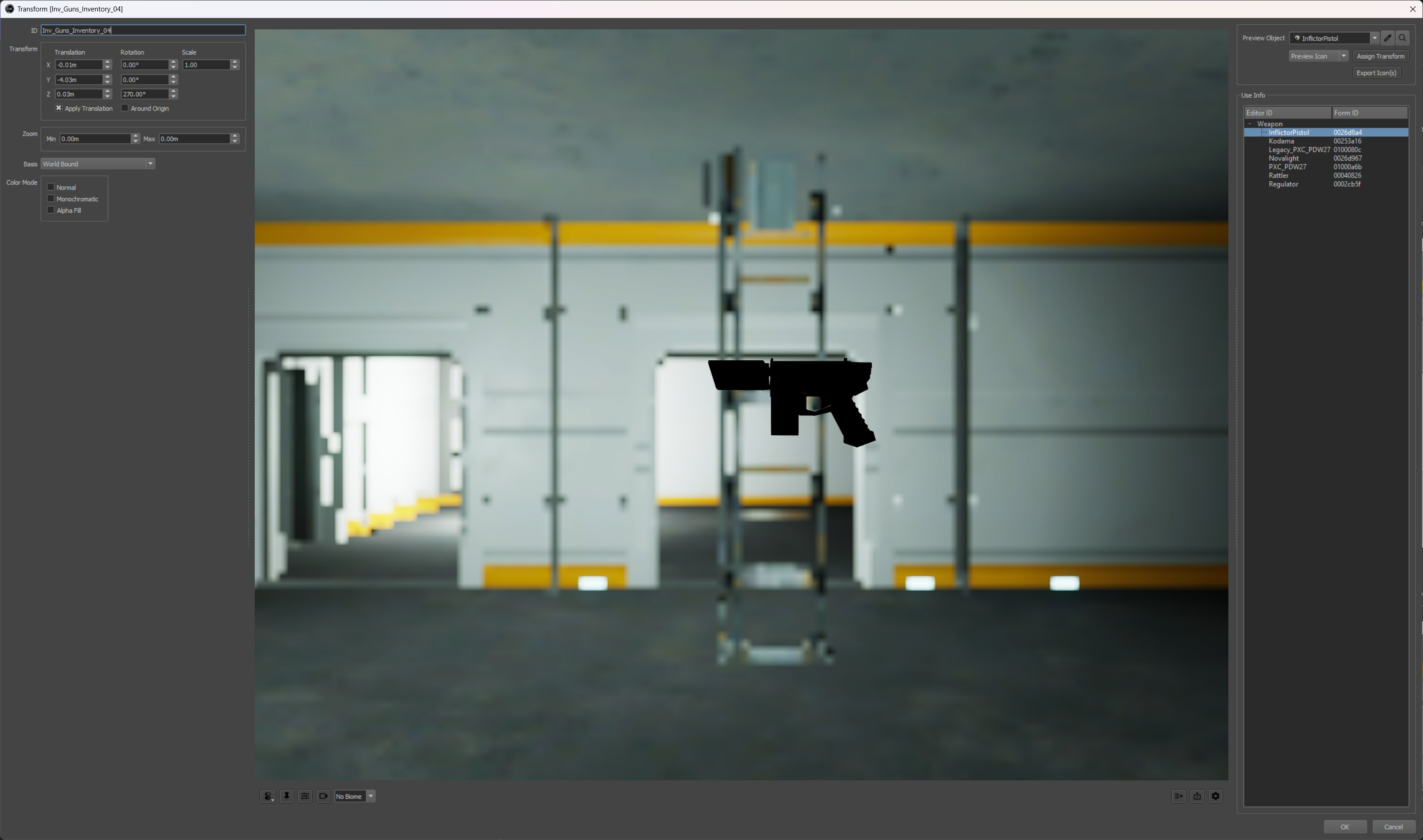 Resizing the window