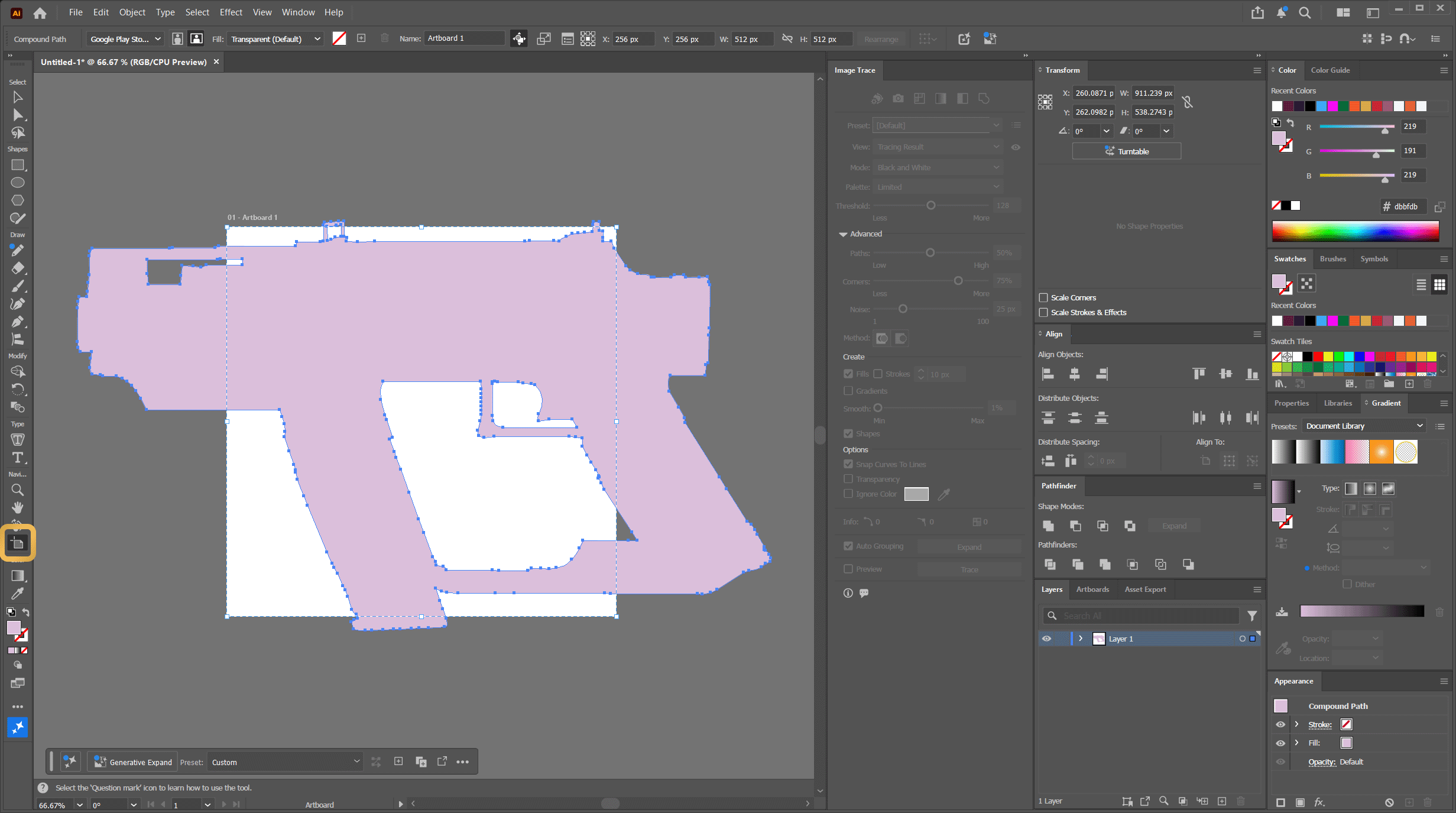 Size the Artboard