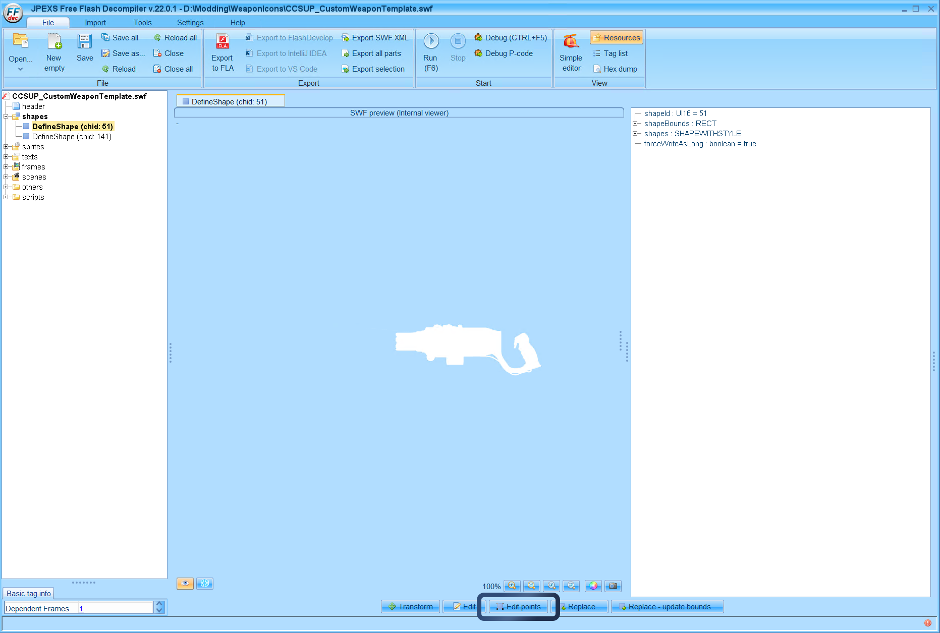 If your icon is not centered edit points to find and remove a rouge point