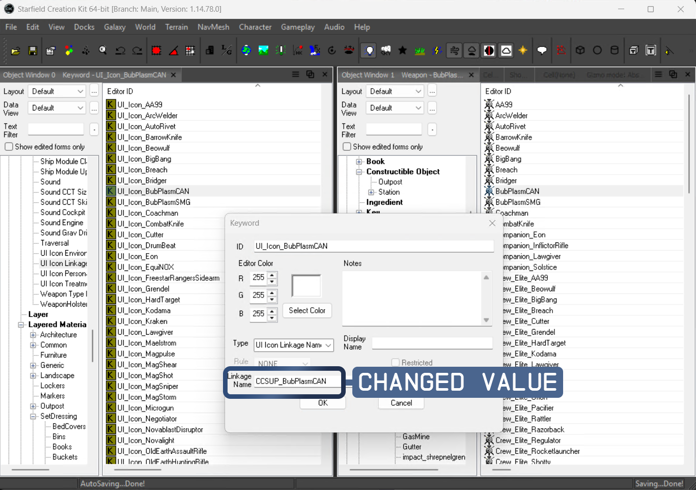 Creation Kit UI_Icon form: Changed values